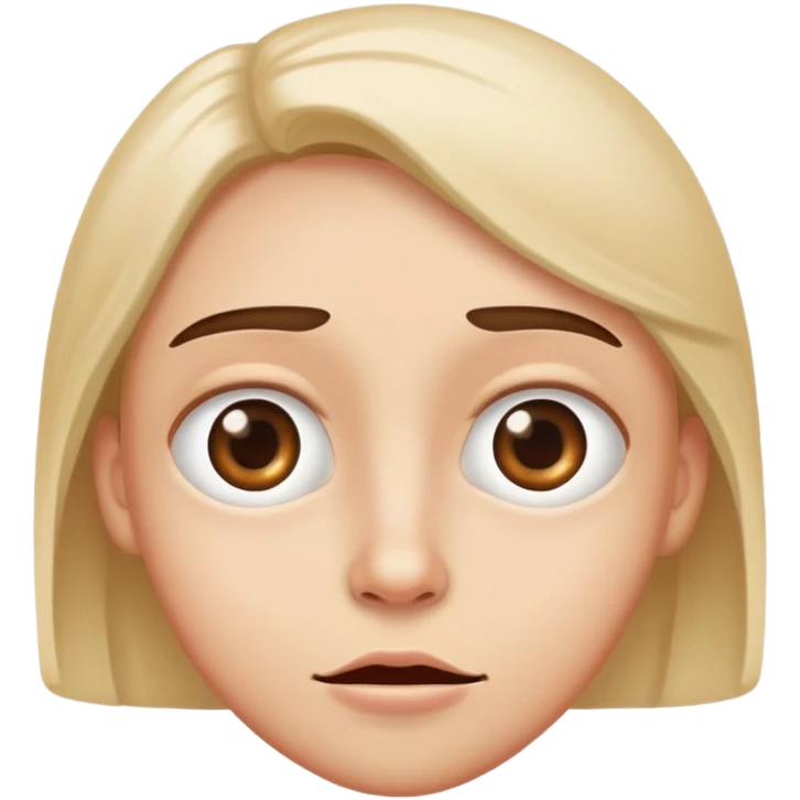 Crossed eyed funny emoji