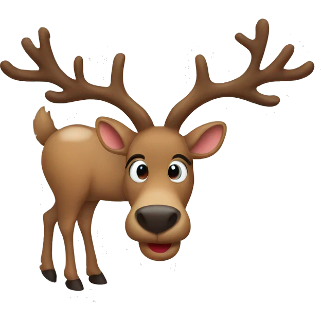christmas reindeer emoji