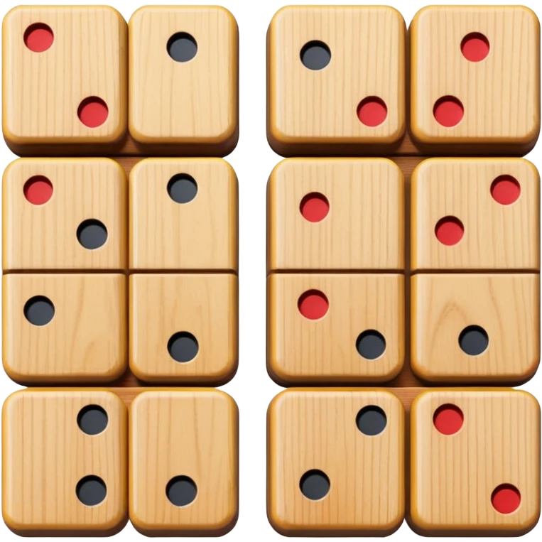 colorful Domino pieces emoji