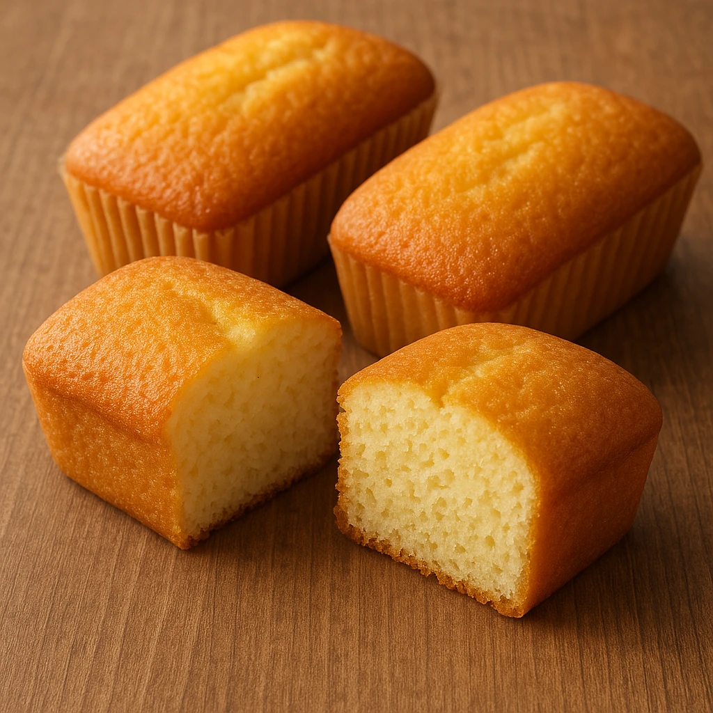 realistic photo of Italian plumcake snacks, plumcake cut in half showing soft interior emoji
