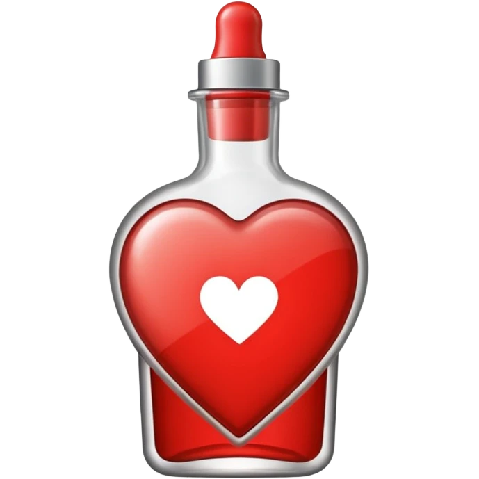 Heart shaped foundation bottle  emoji