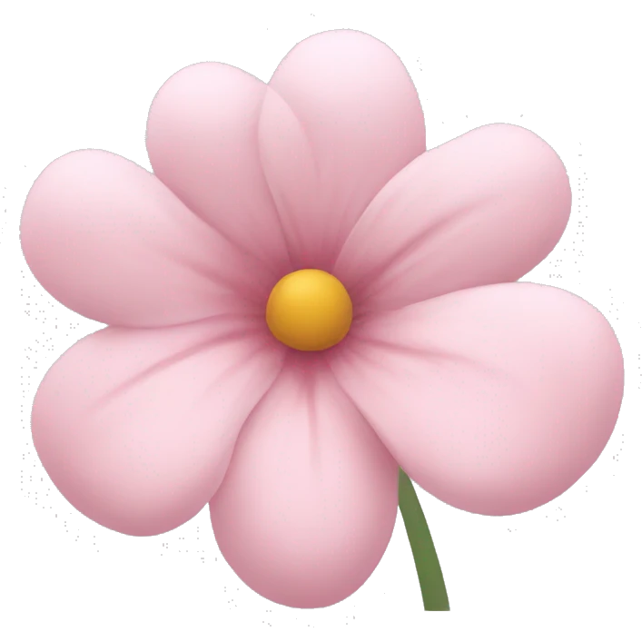 Soft pink flower emoji