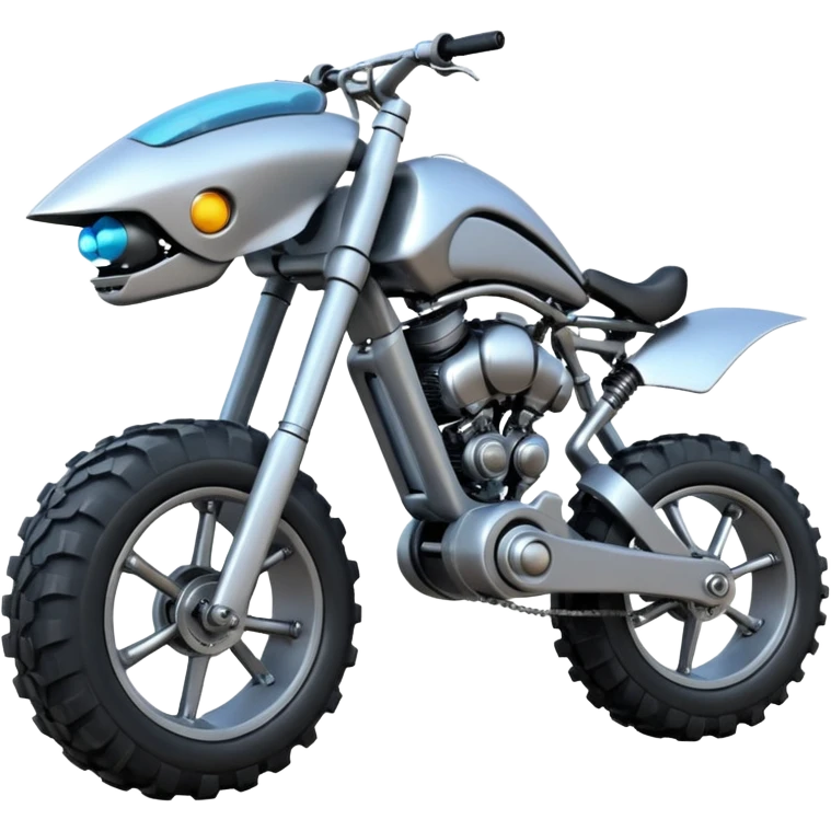 Very Low riding Mech bike with very large(45 in inches) off-road tires  emoji