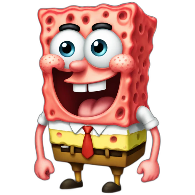 Spongebob red emoji