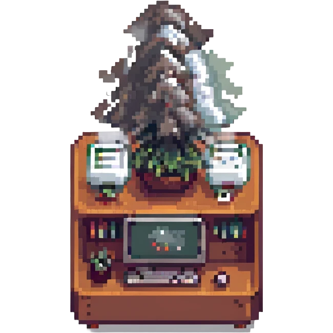 Computer with smoke clouds coming out emoji
