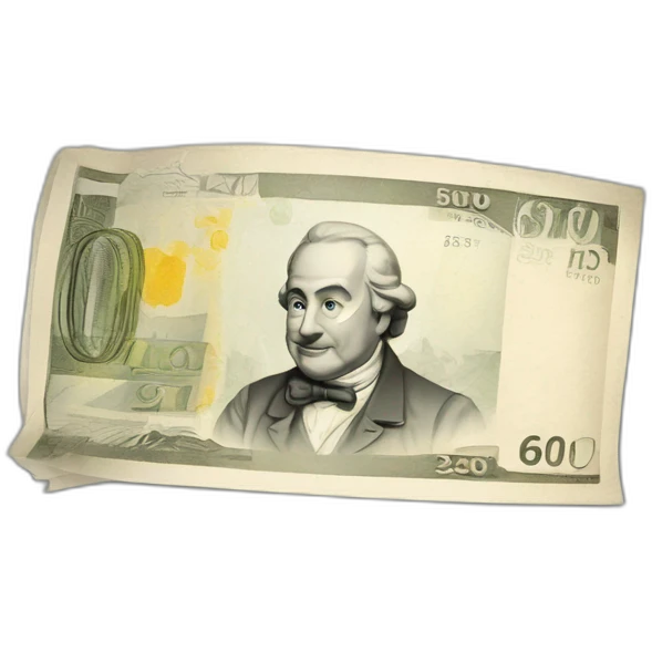 liasse de billets (euro) qui s'envolent emoji