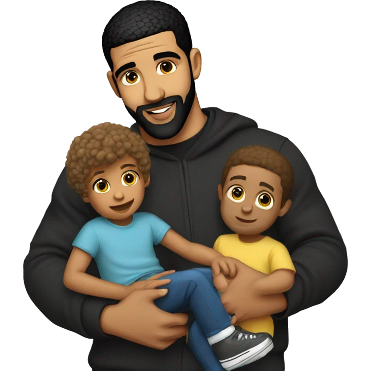 Drake holding kids emoji