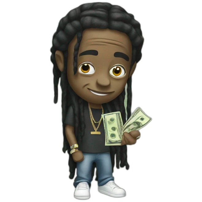 Lil wayne getting money emoji