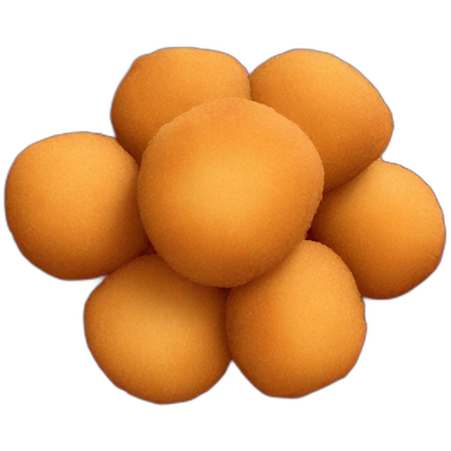 Spanish croquetas on a red plate emoji