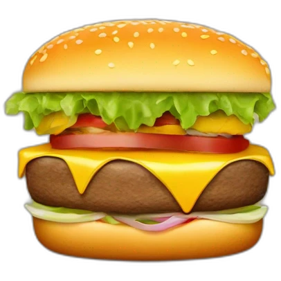 Hamburguesa con papas y cerveza  emoji