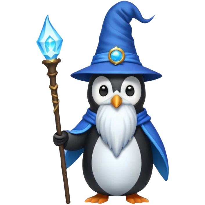Penguin Wizard emoji