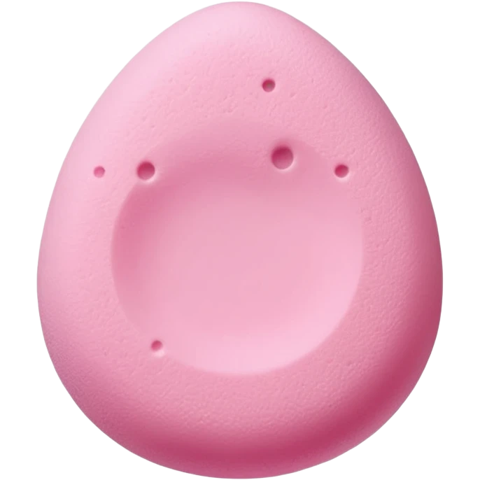 Light pink makeup sponge, minimal composition emoji