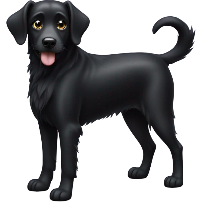Black dog emoji