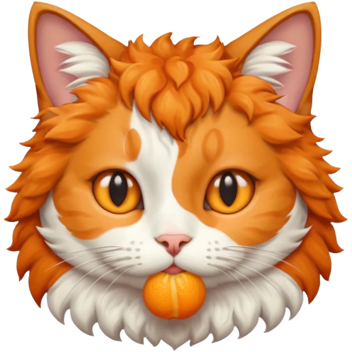 curly short hair cat  emoji