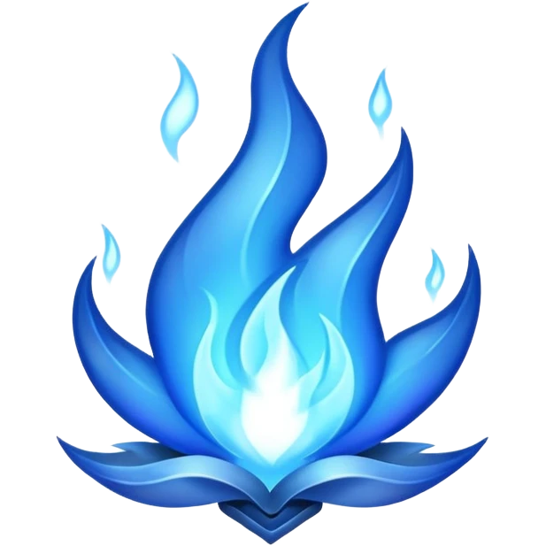 fuego azul emoji