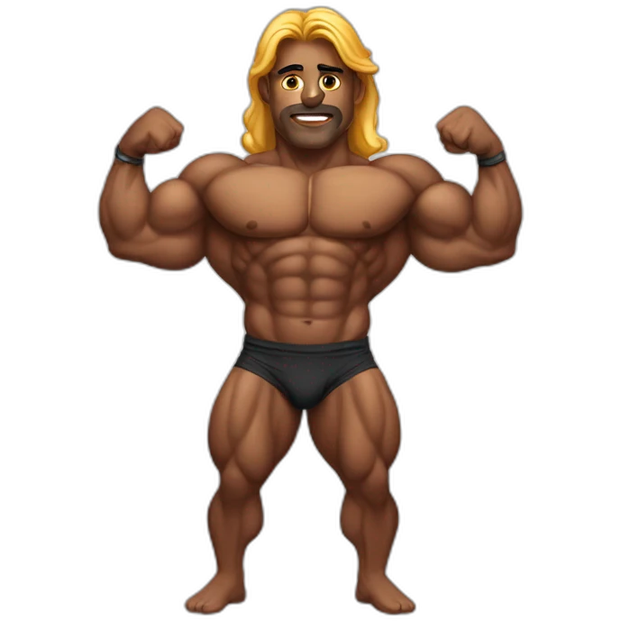 Hindu bodybuilder emoji