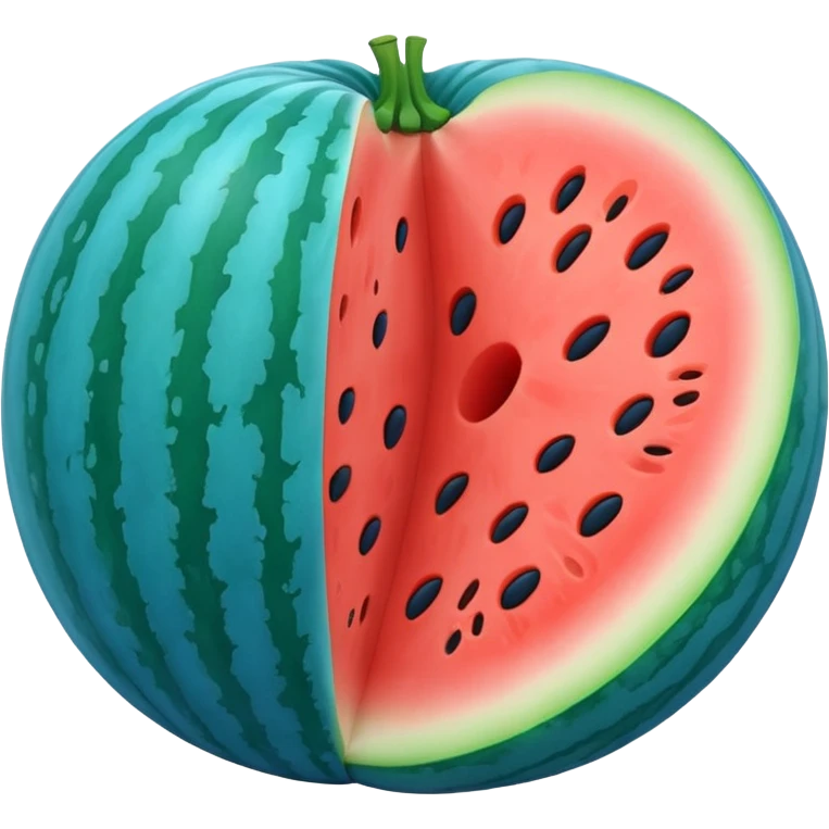 blue melon emoji