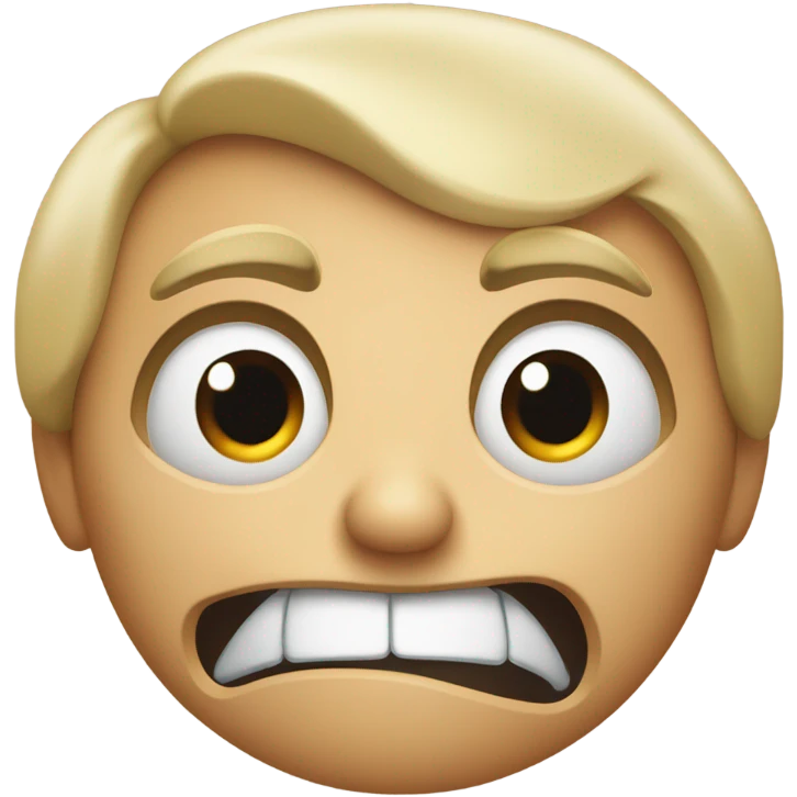 smiling but angry  emoji