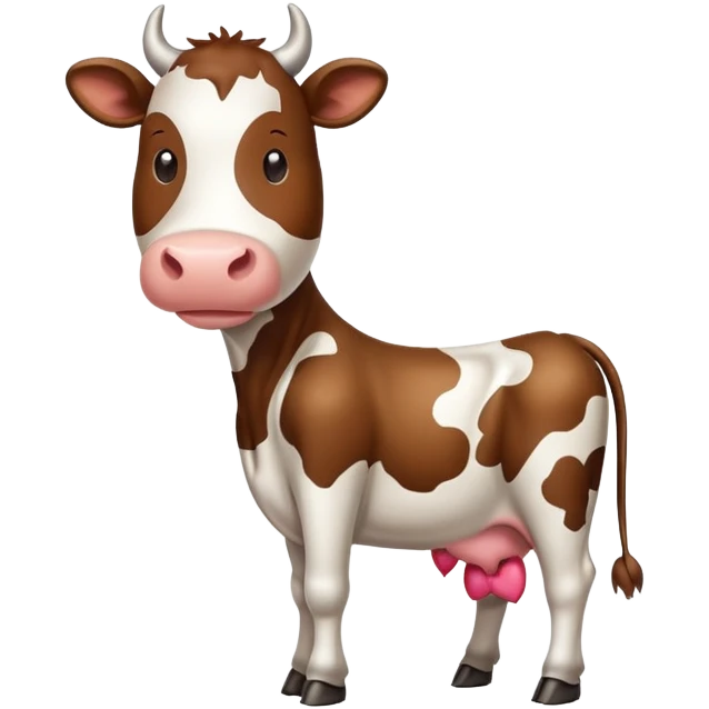 Cow with hearts emoji