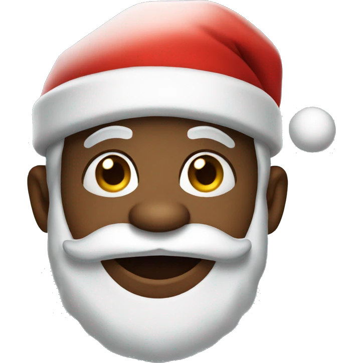 African American Santa Claus  emoji