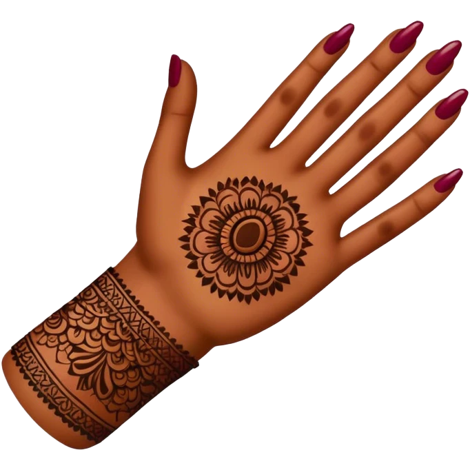 mehendi Burgundy emoji