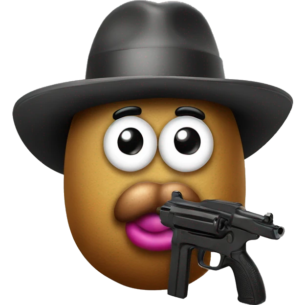 mr potato head with guns emoji