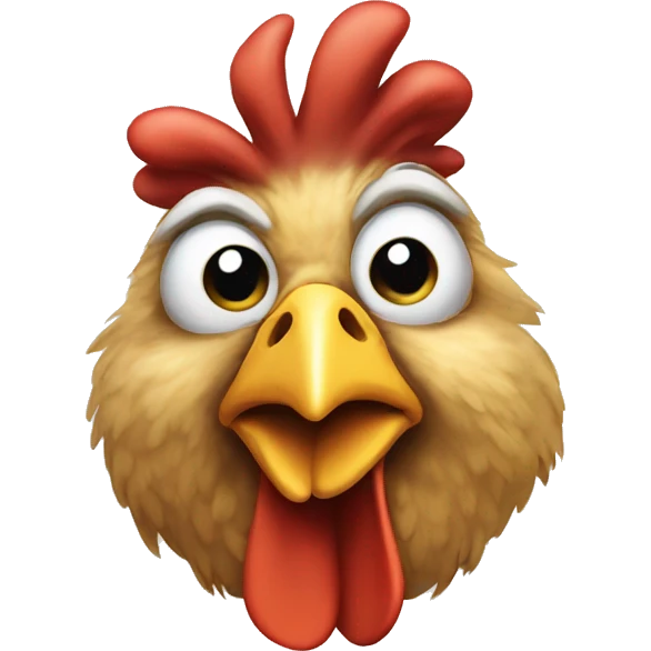 Old chicken emoji