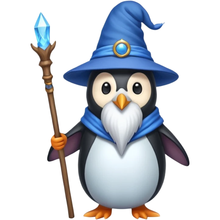 Penguin Wizard emoji