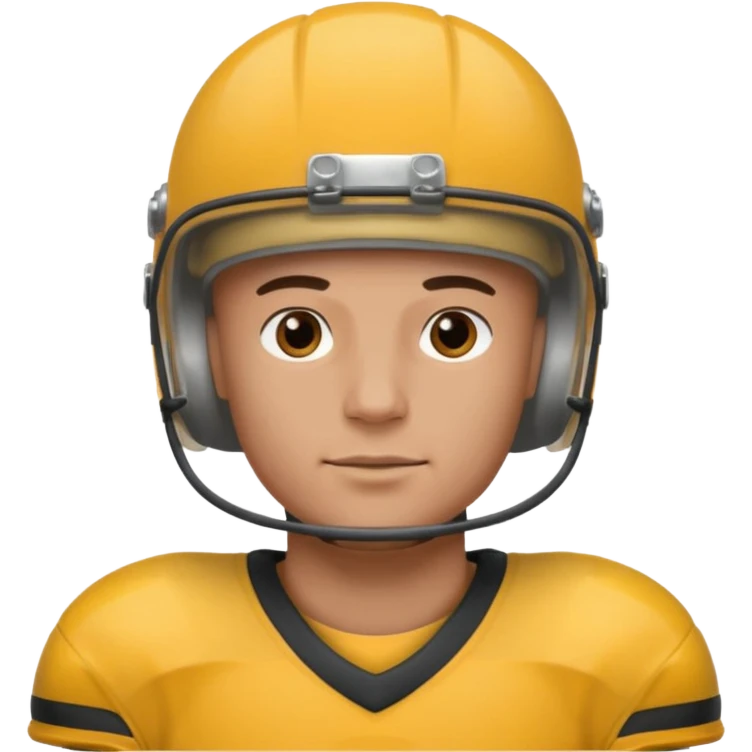 bald, male, football player emoji