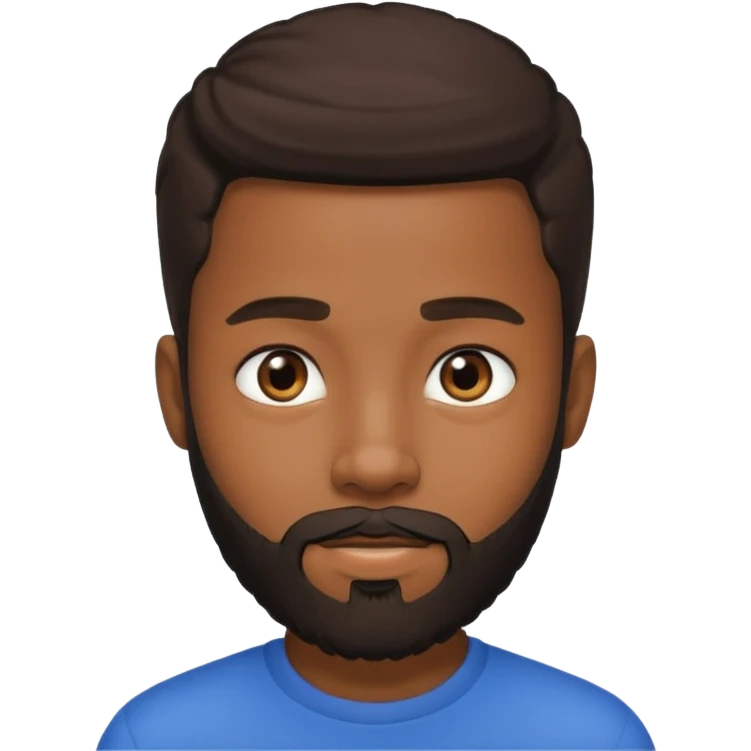 bearded black teenage emoji