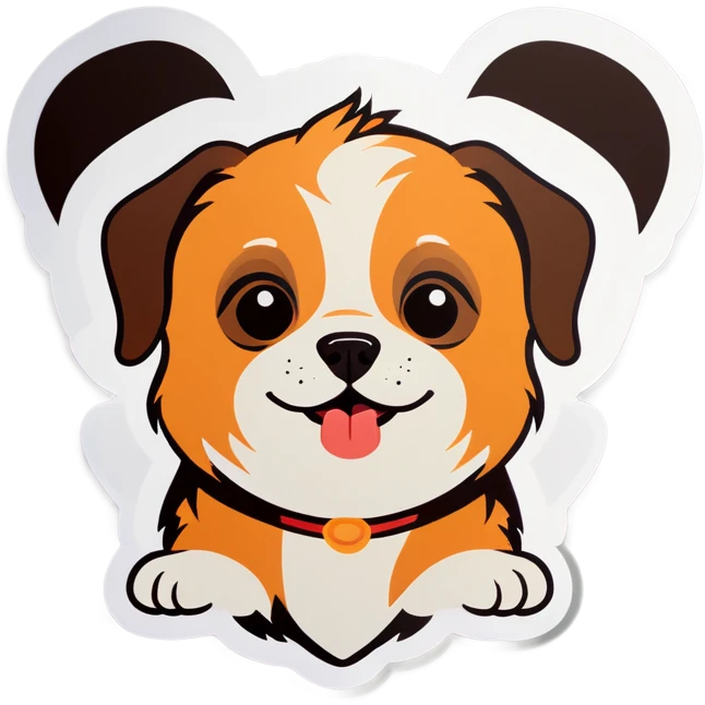 Cute dog emoji