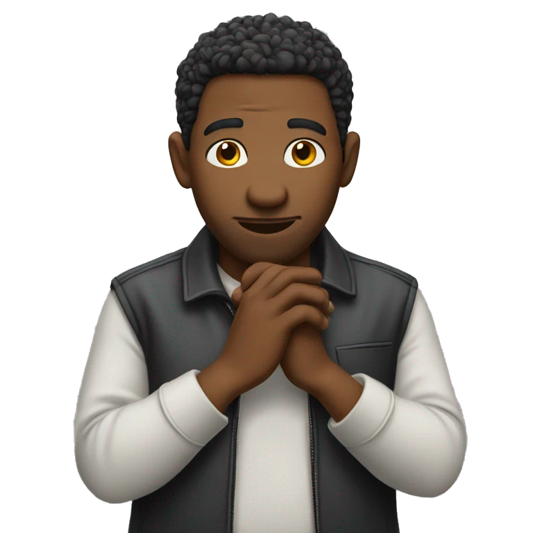 Sneaky guy rubbing his hands together emoji