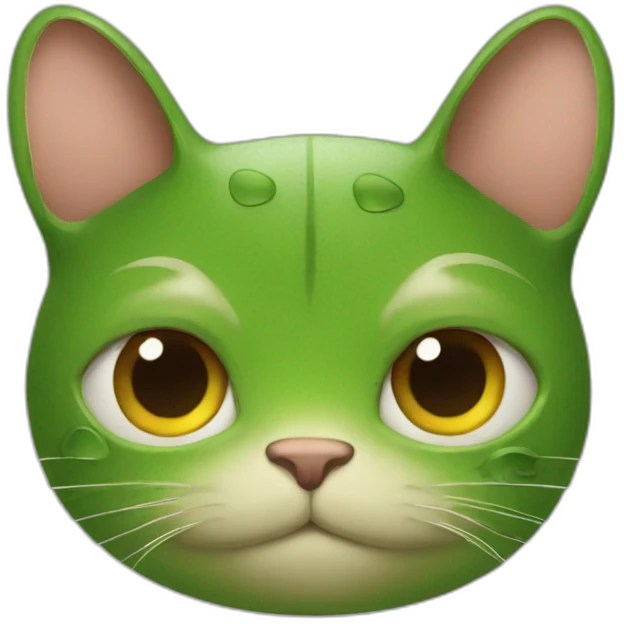 tête de chat avec corps de grenouille emoji