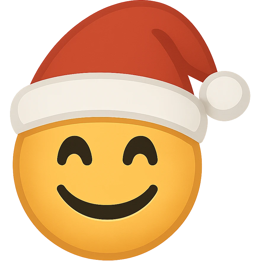 Christmas emoji, remove background emoji