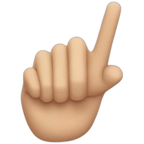finger pointing emoji
