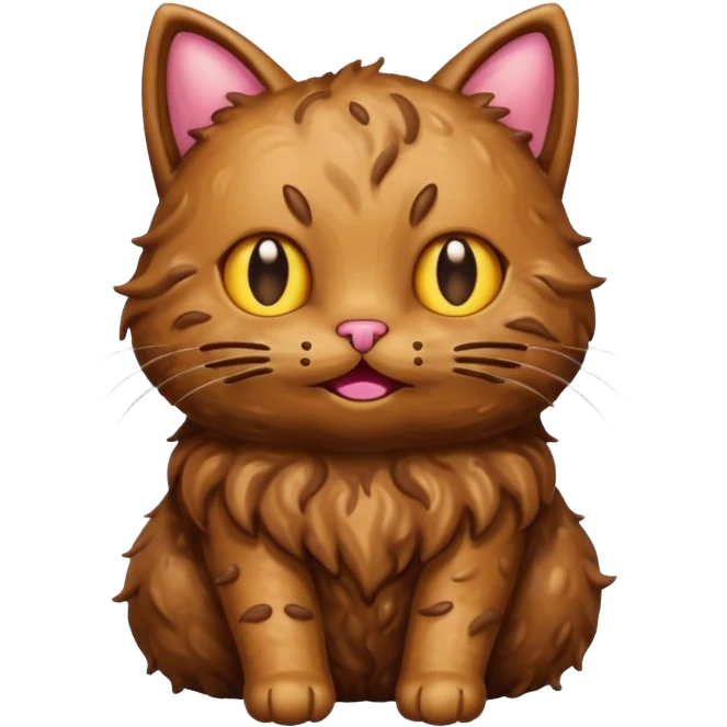 cat fused with poop emoji