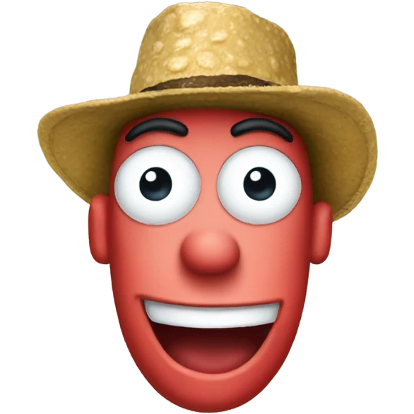 Patrick from SpongeBob wearing a maga hat emoji