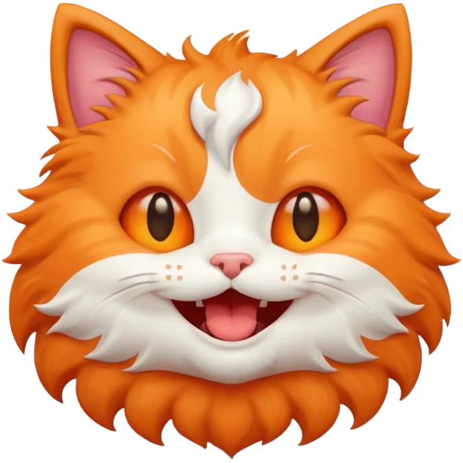 cute kitty laughing emoji