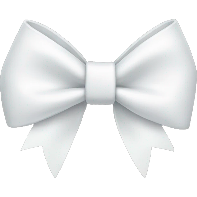 white bow emoji