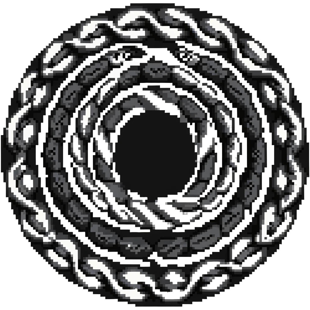 circle of snakes, multiple snakes arranged in a circular pattern emoji