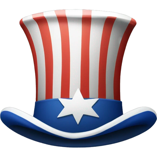 USA Uncle Sam hat emoji