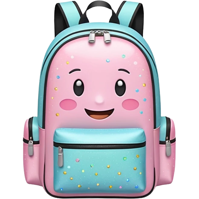 Pack & Go
A cheerful emoji-style travel backpack with small sparkles around it, symbolizing excitement for a new journey. Simple flat style, pastel tones, white background. emoji
