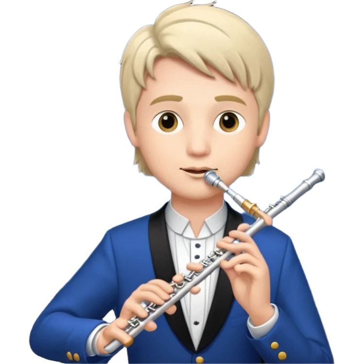 male flute player emoji