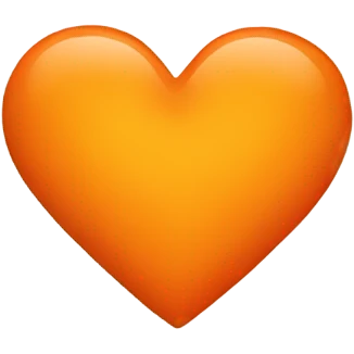 orange colored heart  emoji