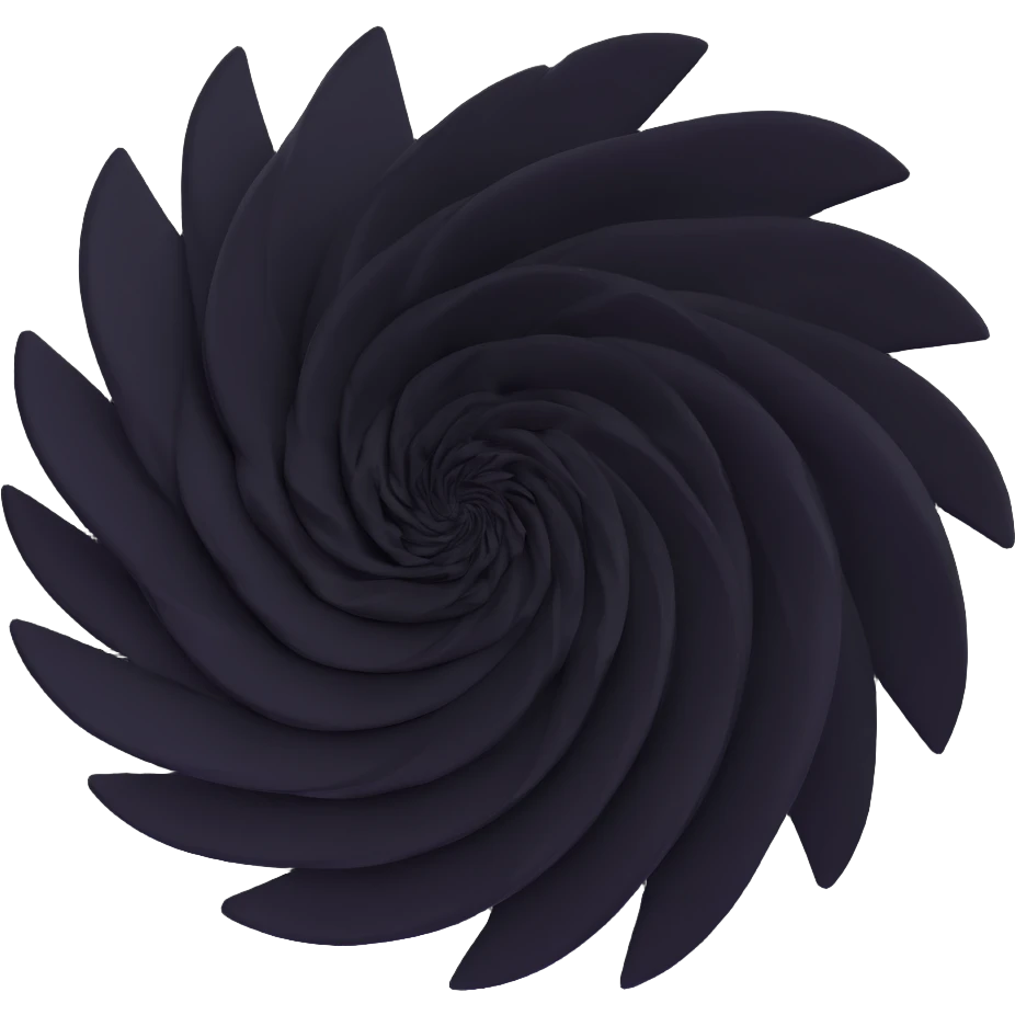 Wind as a swirling vortex emoji