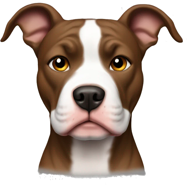 Pitbull solo color marrón emoji