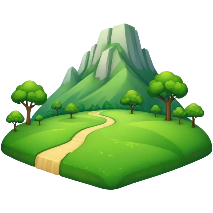 green land fron view emoji