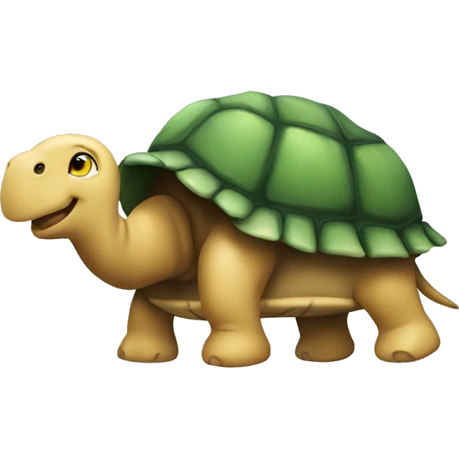 A turtle with four elephant on its back emoji