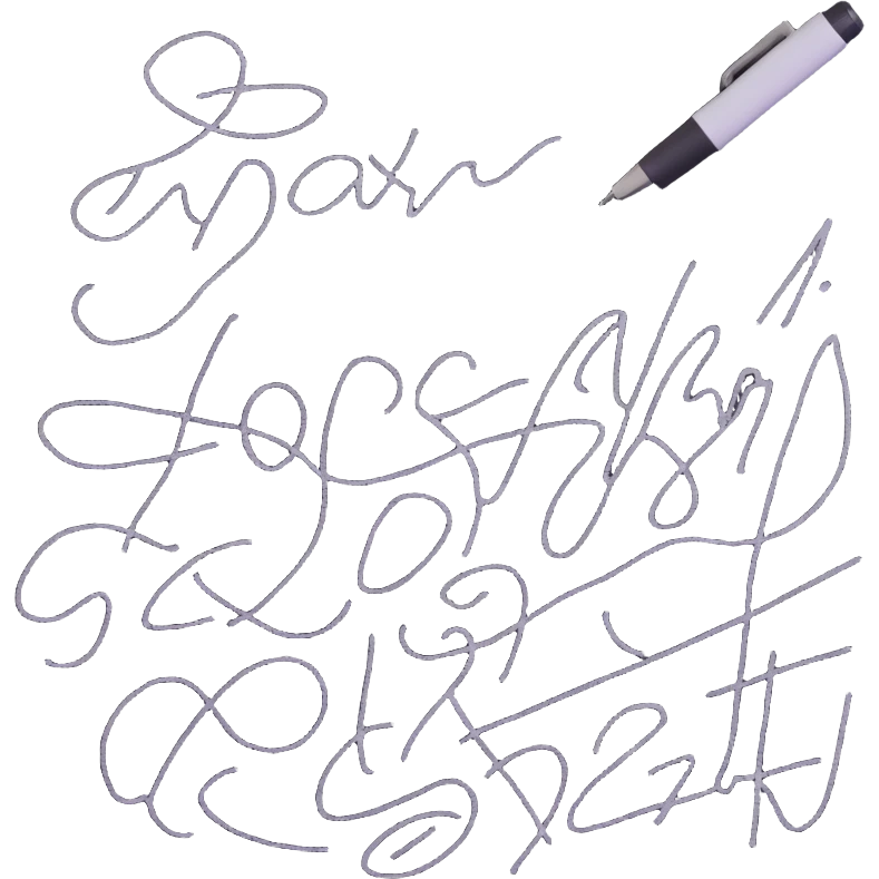 A hand furiously scribbling on a piece of paper with a pen or pencil. The paper is messy with random lines and doodles emoji