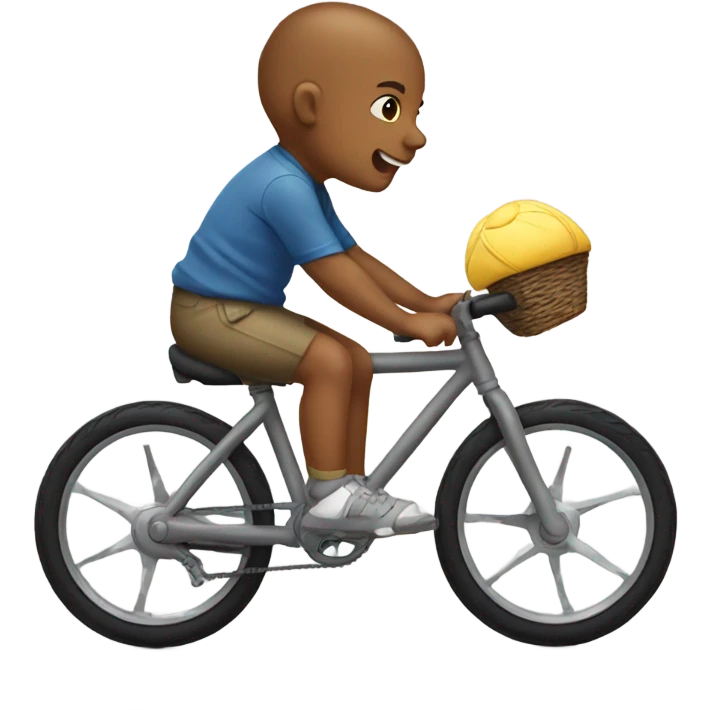 Baby ride bike  emoji